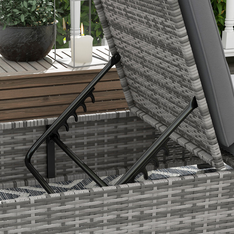 Adreyona 196cm Long Reclining Single Chaise with Cushions