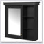 Armoire à pharmacie murale de 30 po x 28 po avec miroir et rangement, idéale pour une utilisation efficace de l'espace et une conception moderne.-352878461