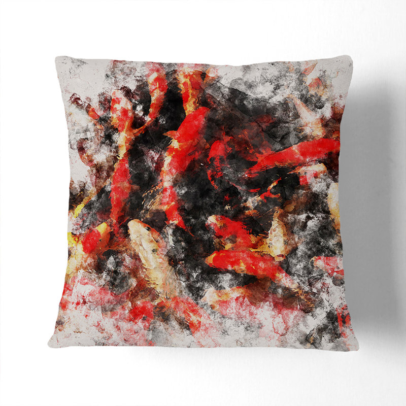 Square Cushion, 55cm H x 55cm W x 20cm D, Black