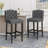 Fabric Tufted Wingback Counter Stools-301000230-300764936