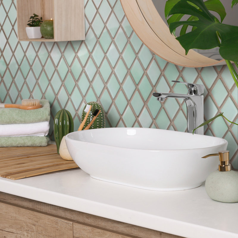 Hudson Kite 10-1/8 In. X 11-3/4 In. Porcelain Mosaic Tile