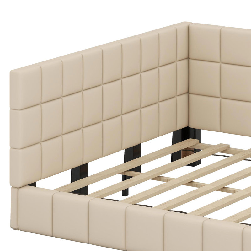 Upholstered Daybed, Beige