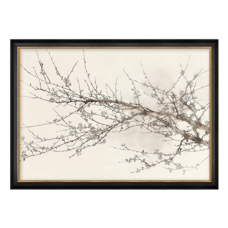 "Branche d'arbre délicat, illustrations, impressionisme, décoration murale", Non
