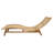 Elanora Outdoor Acacia Wood annd Wicker Woven Sun Lounger-1001741842