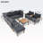 86.61'' Wide Rectangle Patio Sectional Set