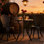 Ensemble bistro de patio pour la détente en soirée et les petits fauteuils d'extérieur