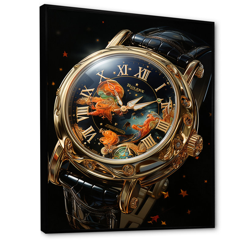 Impression sur toile Fashion, H 20 po x l 12 po x P 1 po, Cadre flottant noir
