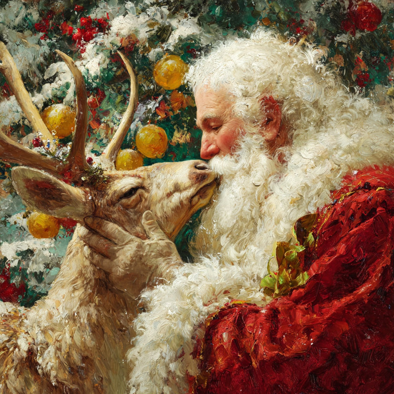 «Winter Blessing», art mural sur toile tendue, H 40 po x l 40 po
