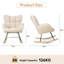 Modern Rocking Chair Cozy and Stylish Armchair for Living Room, Nursery, or Bedroom-352584733