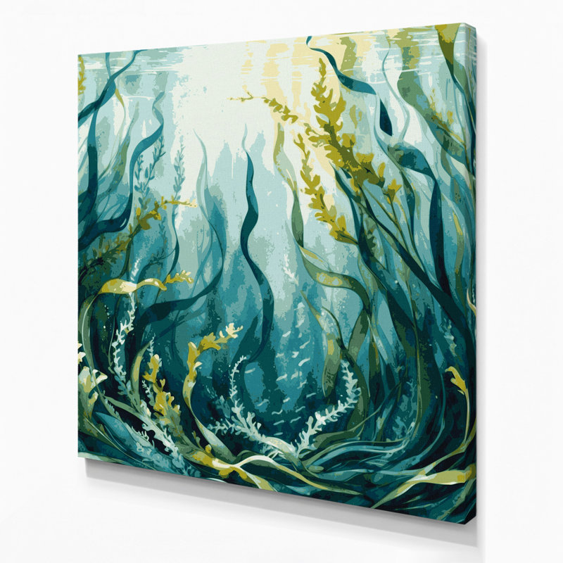 «Coastal Seaweed Forest», art mural sur toile, H 16 po x l 16 po