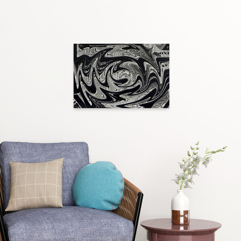 «Abstract Dollar Swirl Abstract Modern Contemporary Contemporary Architecture», reproduction d'art, H 16 po x l 24 po