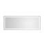 96 po X P 36 po Miroir de salle de bain à cadre simple H en cristal poli avec miroir à 3 lumières DEL pour mur de salle de bain