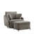40.53" W Upholstered Swivel Accent Armchair With Storage Ottoman-1273870098
