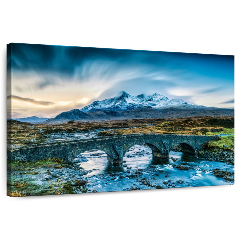 Lilie Sligachan Bridge et Cuillin Hills, H 30 po x l 45 po