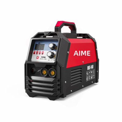 165A MIG welder, four-in-one multifunctional welding machine, with wire-feed MIG/ gas MIG/ liftIG/ manual arc welding, LED digital display and synergistic control, dual voltage 110V/220V MIG-165DS
