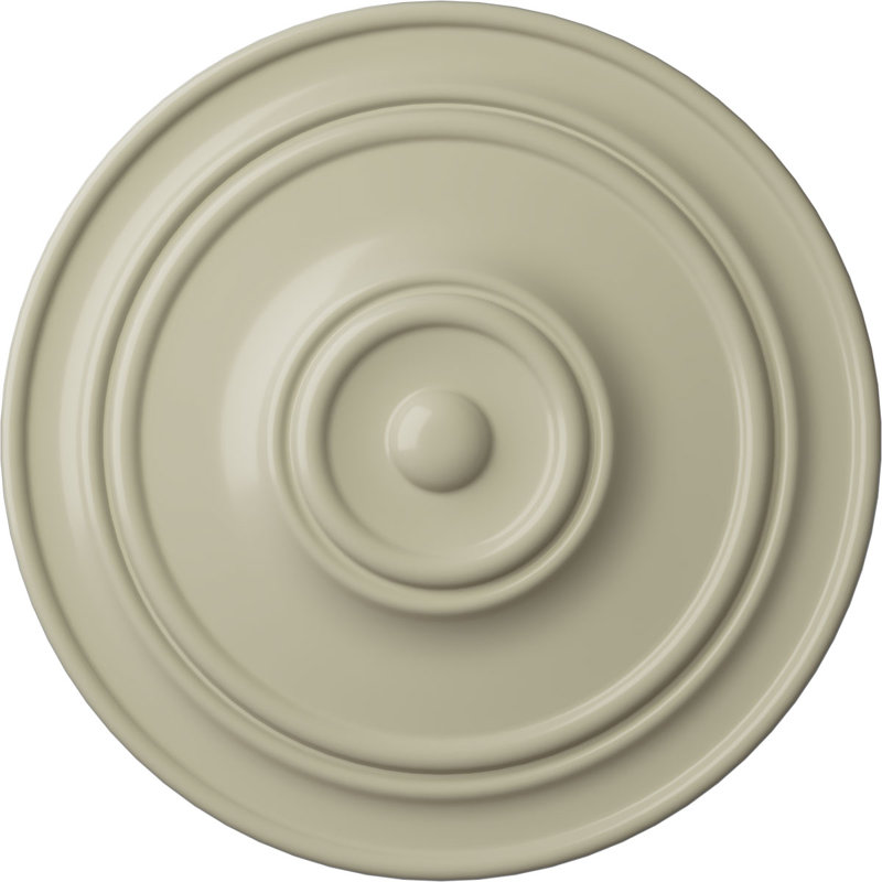 Médaillon de plafond classique Endurathane, 21 7/8 po x P 2 3/8 po (pour auvents jusqu'à 5 1/2 po), finition jaune clair peinte à la main