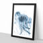 A Blue Jellyfish - Framed Print-56924939-56924940