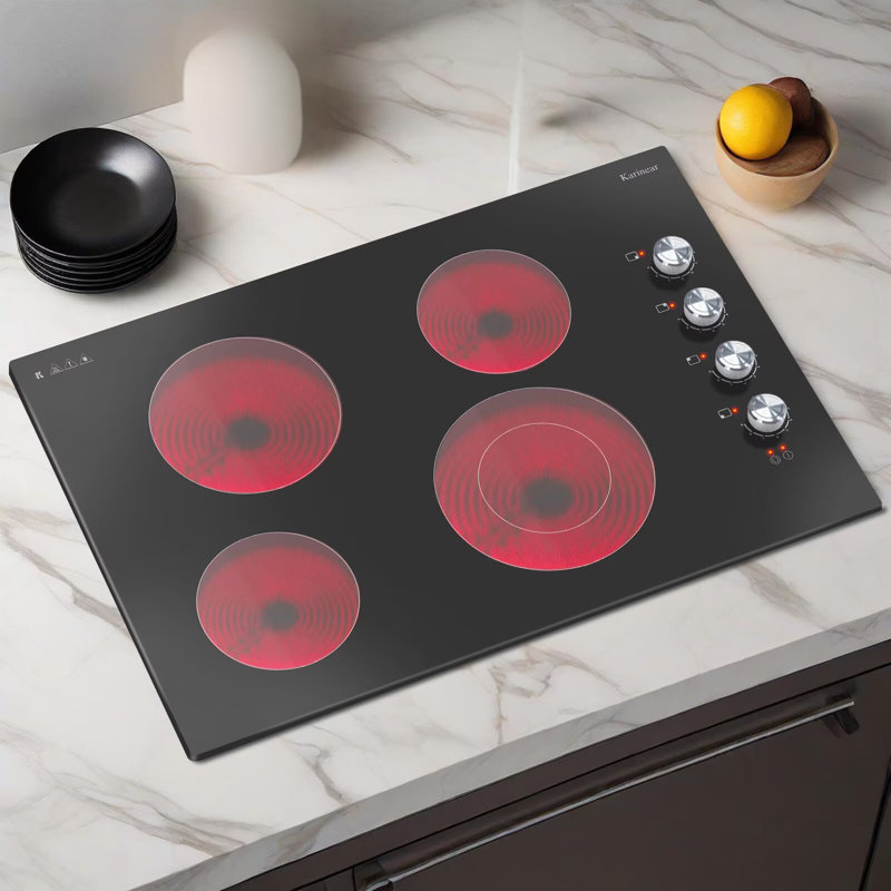 Surface de cuisson électrique à 4 brûleurs Karinear 30 po 6700W