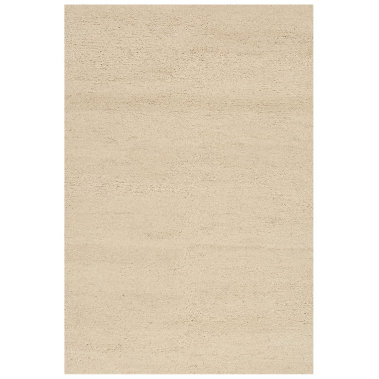 Taza Royal Handmade Wool Berber Rug Pinney in Cream