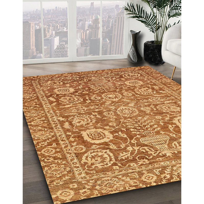 Tapis multicolore abstrait Adaelyn, Rectangle 3 pi x 5 pi