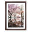 Reflection Of The Pink Blossom Trees - Single Picture Frame Painting on MDF-57078376-57078377