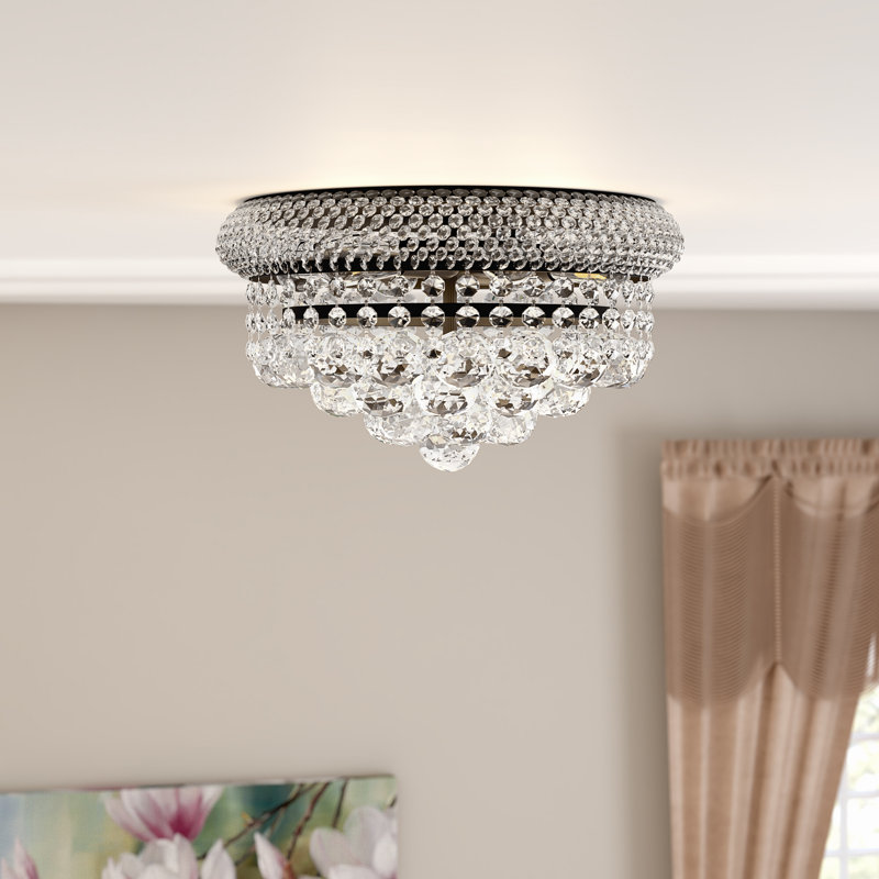 Hallsburg Flush Mount, Royal Cut, Black