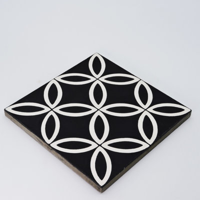 Amlo 8" x 8" Cement Patterned Wall & Floor Tile