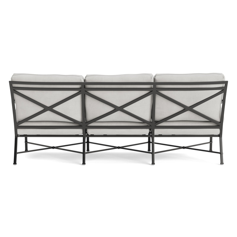 Venetian Outdoor 3 - Seat Patio Sofa, Fusion Dove, Textured Pewter