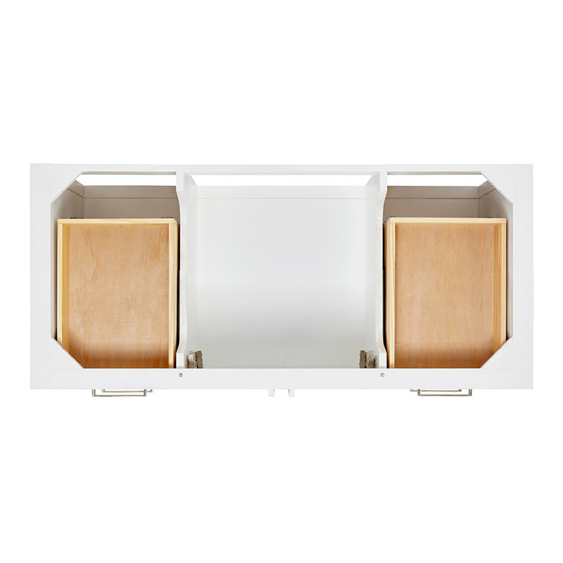 Magnolia Bath Vanity Rectangular Basin S061SCW2R, White, Rectangular, 49"