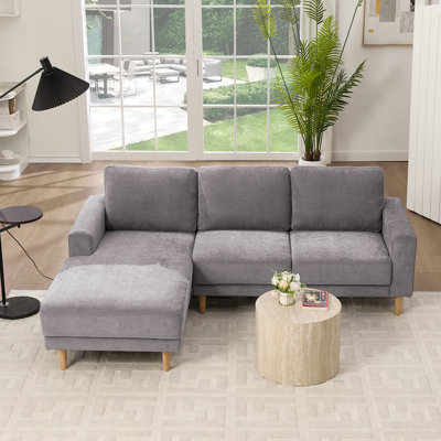 Canapé modulaire rembourré 2 pièces en L 84 po 2 pièces