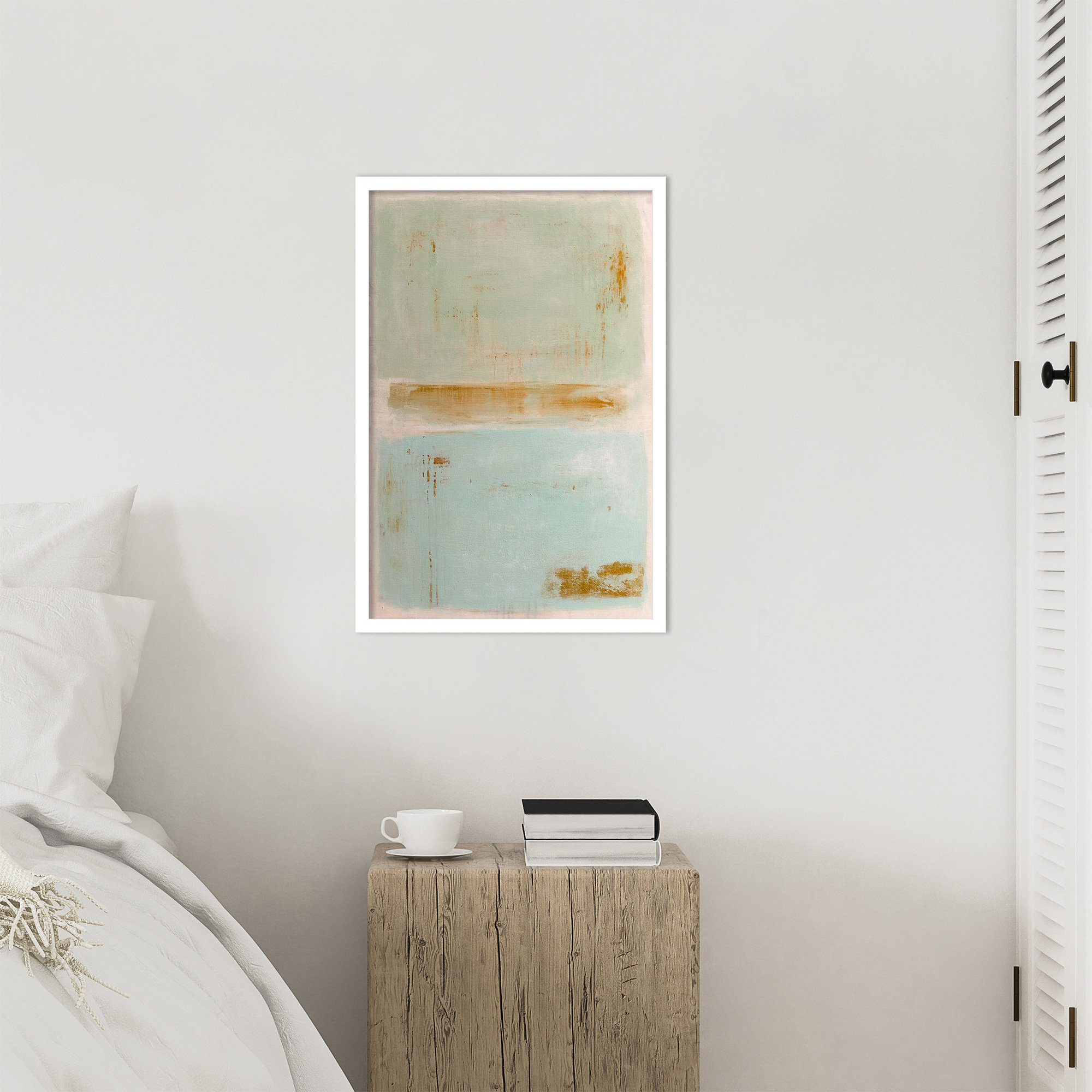 Soft Sided by Mauro Wood Framed Wall Art Print, White, 25" H x 17" W