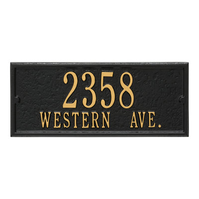 Black Personalized Mailbox Side Panel