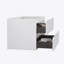 Armoire murale SANS lavabo, couleur blanche, avec deux tiroirs
