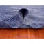 Tapis bleu noué à la main 9 pi x 9 pi en laine bleu marine