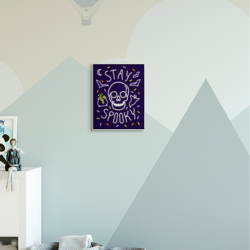 Stay Spooky Quote, H 15 po x l 10 po x P 0,5 po, Plaque murale