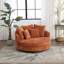 Fauteuil demi-tonneau rembourré avec housse-1835901393