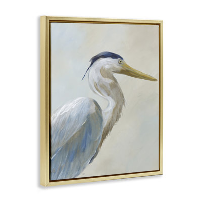 Heron Looking Right Portrait