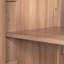 Meuble-lavabo contemporain de 36 po en bois, portes et tiroirs à fermeture en douceur, lavabo en céramique, tablette ajustable pour petits espaces de salle de bain, structure solide, 2 portes, 3 rangements compacts