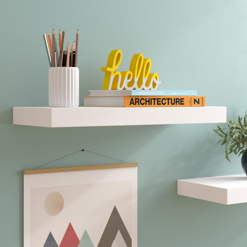 Sartaaj Floating Shelf, 48", White