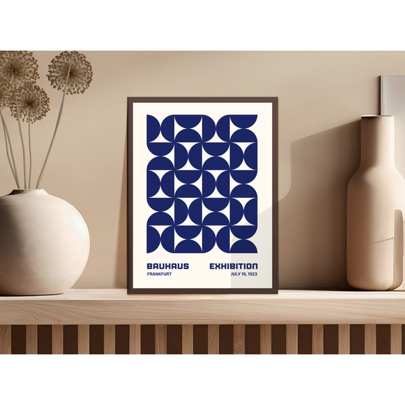 Frieder Single Picture Frame Print, White/Blue, 60.96 cm H x 40.64 cm W