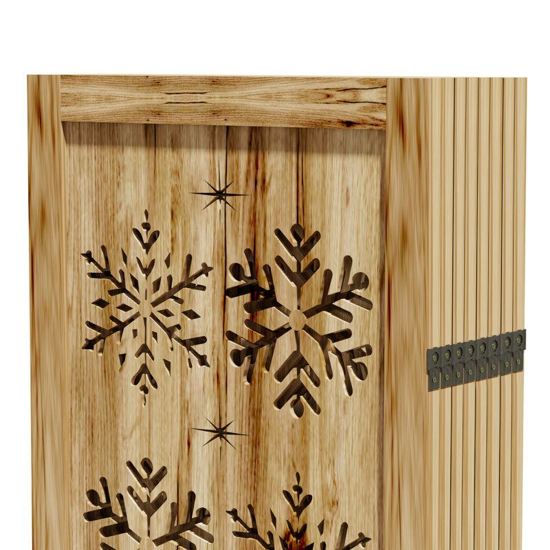 Cloison pliante en bois massif Lila, 8