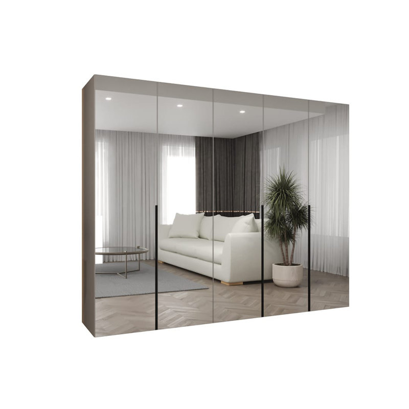 Bogins 4 Door Manufactured Wood Wardrobe, Cashmere