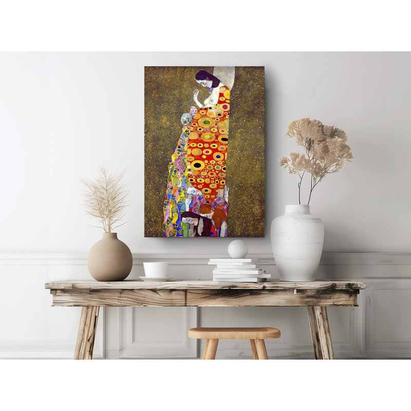Reproduction d'art sur toile, Gustav Klimt Hope II, reproduction d'art sur toile, reproduction d'art, H 36 po x l 24 po