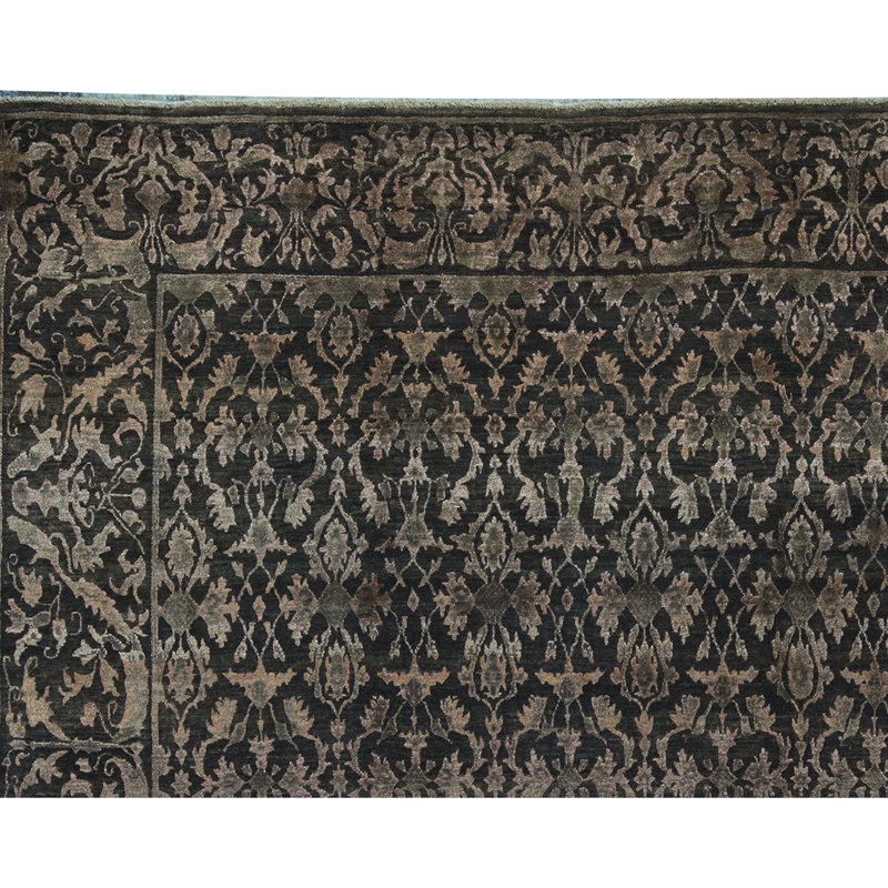 Cotton Oriental Area Rug in Brown