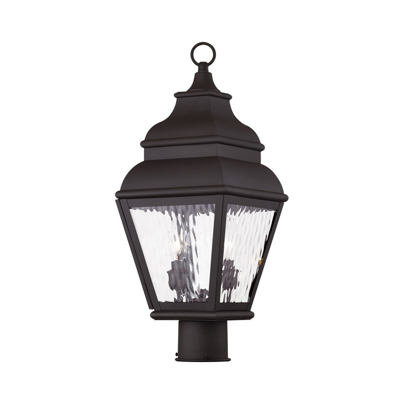Tête de lanterne câblée à 1 lumière Arelene, H 20,5 po x l 8 po, Noir