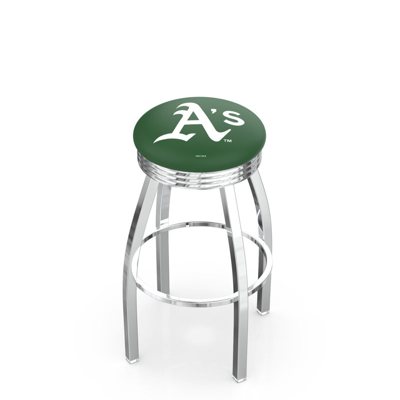 L8C3C Oakland Athletics Swivel Bar Stool, Bar Stool (30” Seat Height)