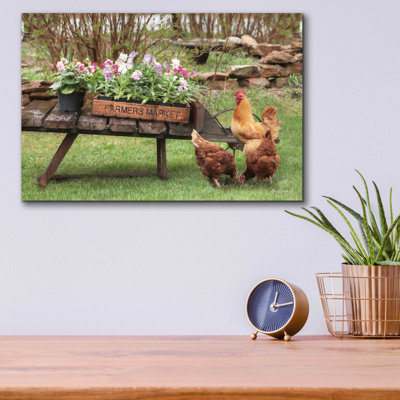 «Farmer Flower Cart» par Lori Deiter - impression sans cadre