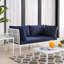 Causeuse de terrasse en aluminium Harmony Sunbrella-58125827-58125828