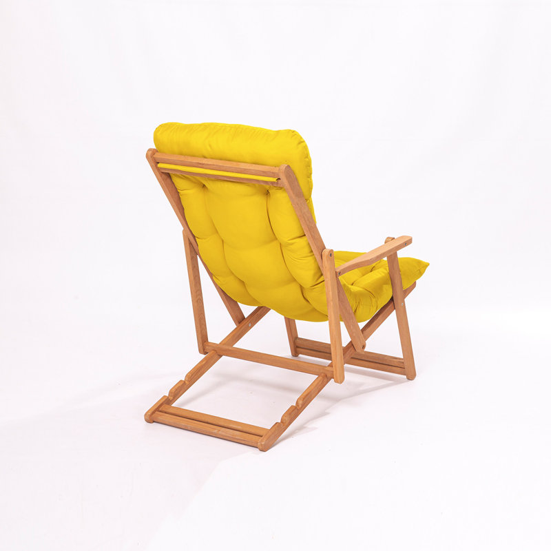 Phillippi Folding Deck Chair, Yellow