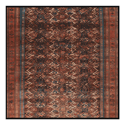 Tapis brun lavable à la machine